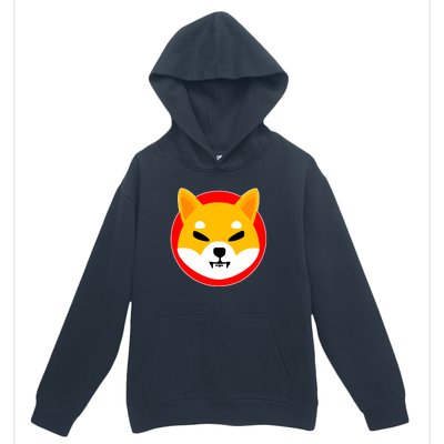 Shiba Inu SHIB Token Crypto Currency Logo Urban Pullover Hoodie