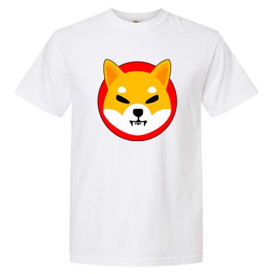 Shiba Inu SHIB Token Crypto Currency Logo Garment-Dyed Heavyweight T-Shirt