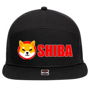 Shiba Inu Token Shib Crypto Currency Dogecoin Killer 7 Panel Mesh Trucker Snapback Hat