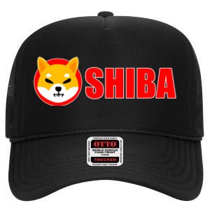 Shiba Inu Token Shib Crypto Currency Dogecoin Killer High Crown Mesh Back Trucker Hat