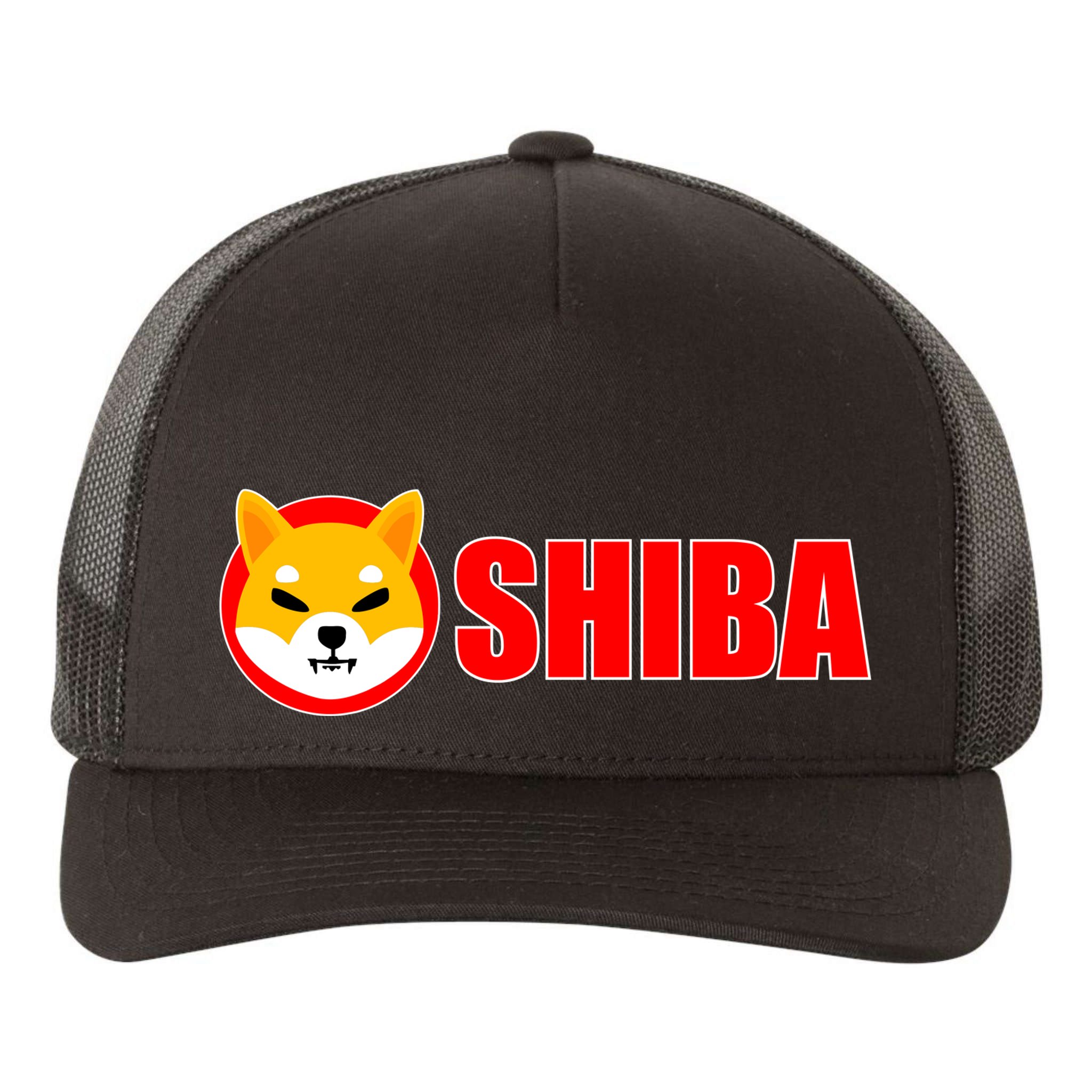 Shiba Inu Token Shib Crypto Currency Dogecoin Killer Yupoong Adult 5-Panel Trucker Hat
