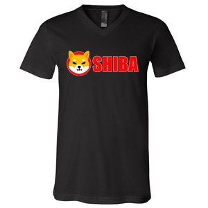 Shiba Inu Token Shib Crypto Currency Dogecoin Killer V-Neck T-Shirt