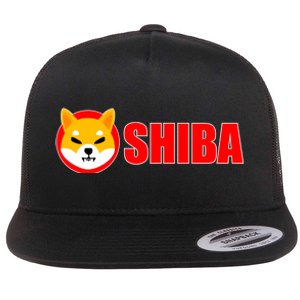 Shiba Inu Token Shib Crypto Currency Dogecoin Killer Flat Bill Trucker Hat