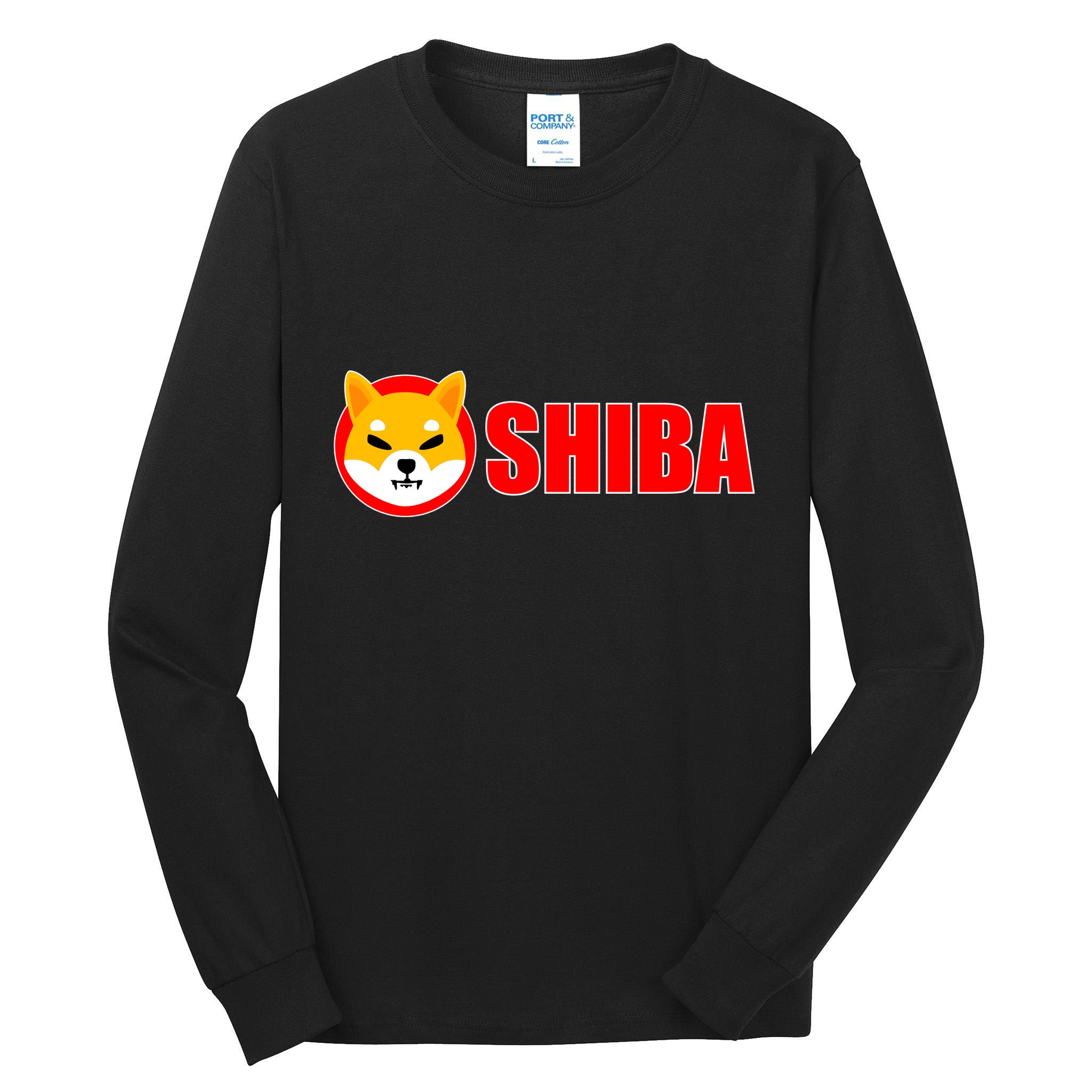 Shiba Inu Token Shib Crypto Currency Dogecoin Killer Tall Long Sleeve T-Shirt