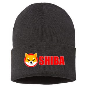 Shiba Inu Token Shib Crypto Currency Dogecoin Killer Sustainable Knit Beanie