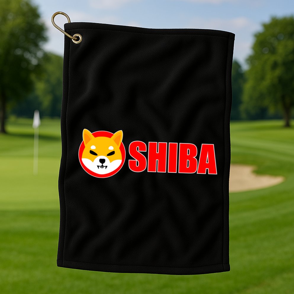 Shiba Inu Token Shib Crypto Currency Dogecoin Killer Golf Towel