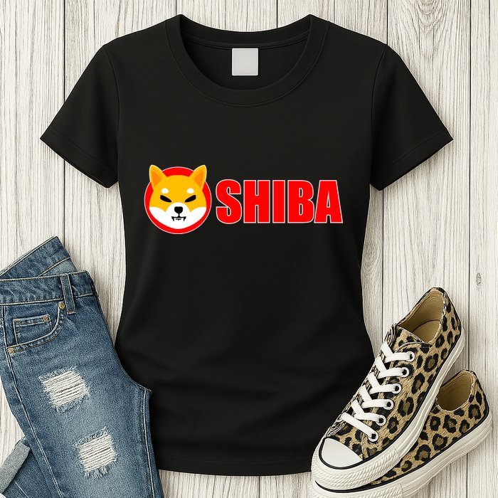 Shiba Inu Token Shib Crypto Currency Dogecoin Killer Womens T-Shirt