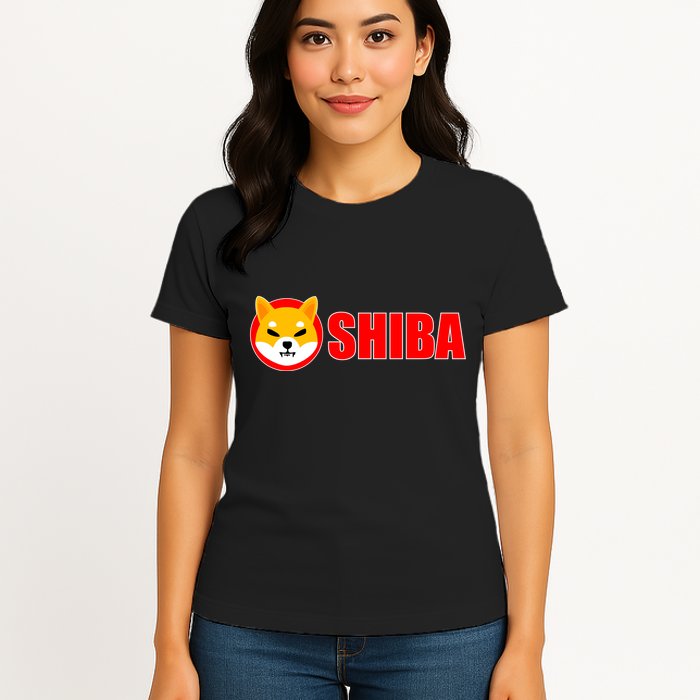 Shiba Inu Token Shib Crypto Currency Dogecoin Killer Womens T-Shirt