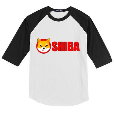 Shiba Inu Token Shib Crypto Currency Dogecoin Killer Kids Colorblock Raglan Jersey