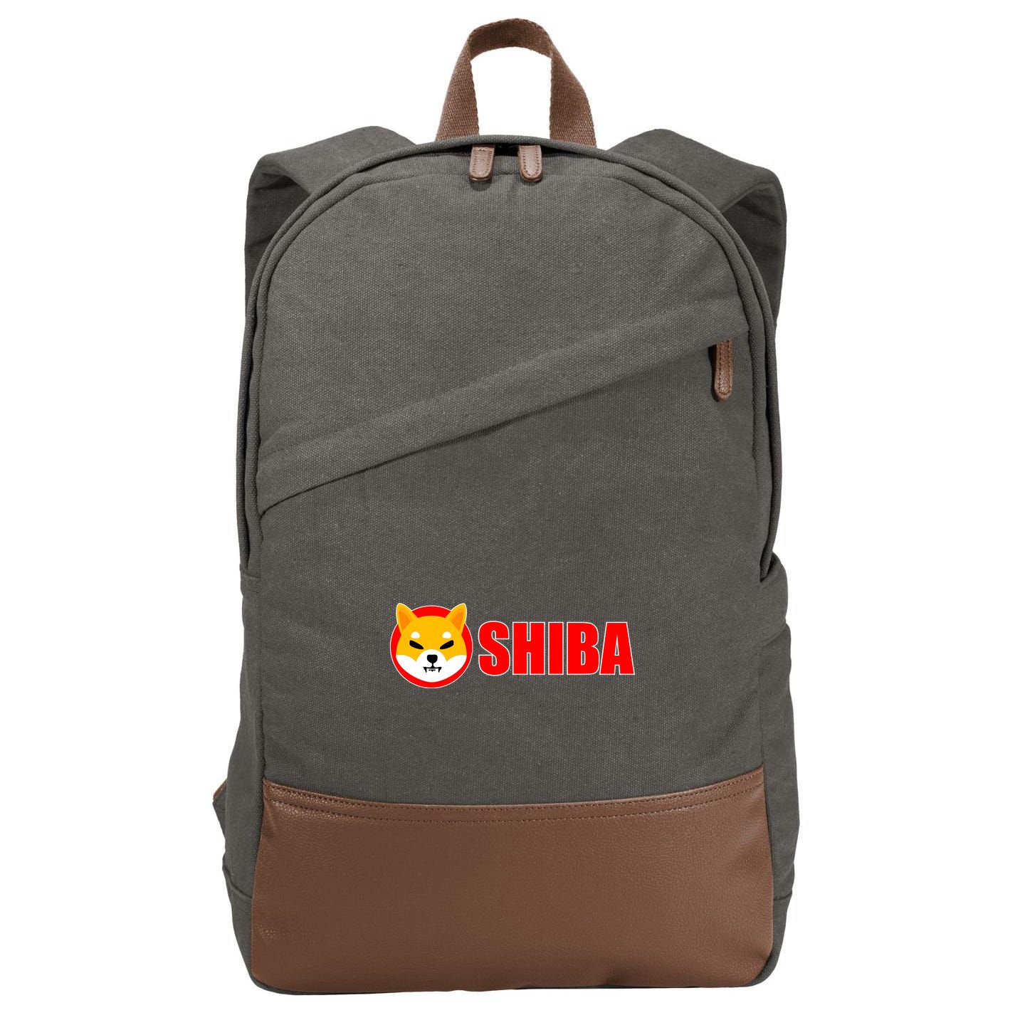 Shiba Inu Token Shib Crypto Currency Dogecoin Killer Cotton Canvas Backpack