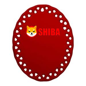 Shiba Inu Token Shib Crypto Currency Dogecoin Killer Ceramic Oval Ornament