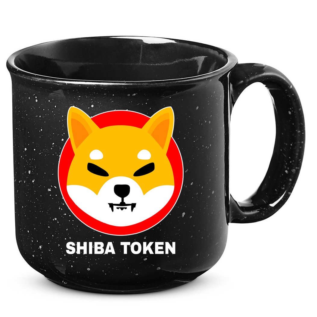 Shiba Token Shib Inu Dogecoin Killer Logo Crypto 15oz Campfire Ceramic Mug