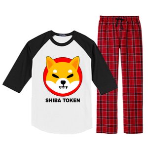 Shiba Token Shib Inu Dogecoin Killer Logo Crypto Raglan Sleeve Pajama Set