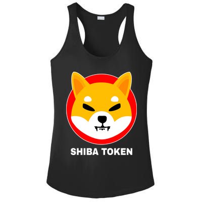Shiba Token Shib Inu Dogecoin Killer Logo Crypto Ladies PosiCharge Competitor Racerback Tank