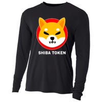 Shiba Token Shib Inu Dogecoin Killer Logo Crypto Cooling Performance Long Sleeve Crew