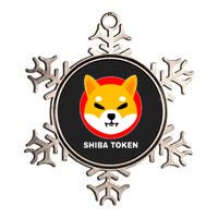 Shiba Token Shib Inu Dogecoin Killer Logo Crypto Metallic Star Ornament