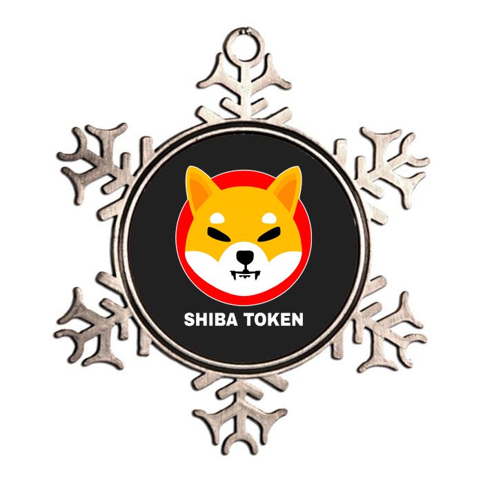 Shiba Token Shib Inu Dogecoin Killer Logo Crypto Metallic Star Ornament