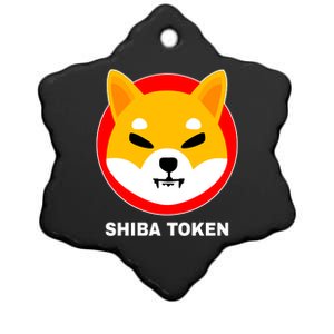 Shiba Token Shib Inu Dogecoin Killer Logo Crypto Ceramic Star Ornament