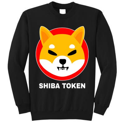 Shiba Token Shib Inu Dogecoin Killer Logo Crypto Tall Sweatshirt