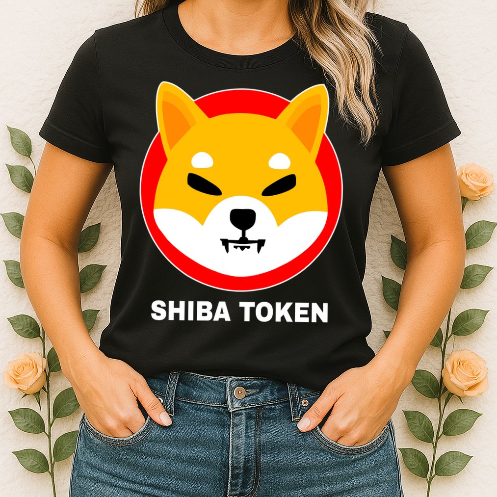 Shiba Token Shib Inu Dogecoin Killer Logo Crypto Womens T-Shirt