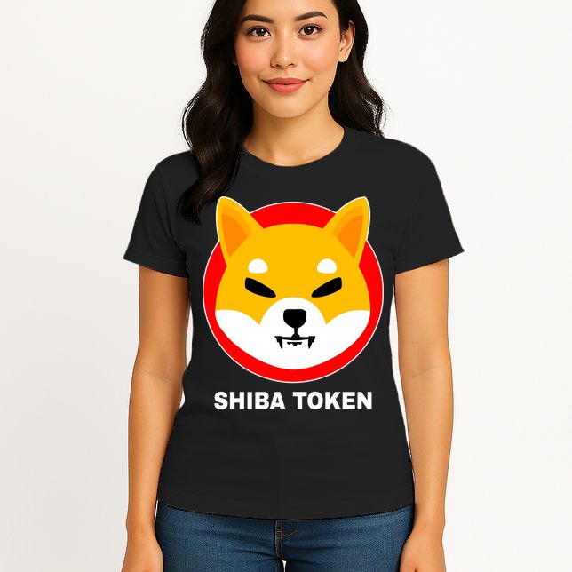 Shiba Token Shib Inu Dogecoin Killer Logo Crypto Womens T-Shirt