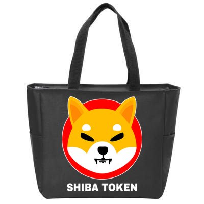 Shiba Token Shib Inu Dogecoin Killer Logo Crypto Zip Tote Bag