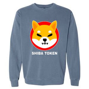 Shiba Token Shib Inu Dogecoin Killer Logo Crypto Garment-Dyed Sweatshirt