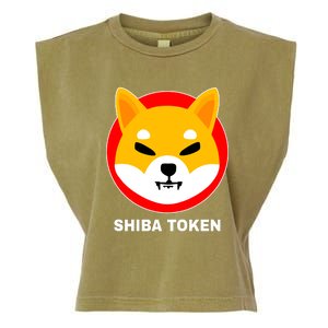 Shiba Token Shib Inu Dogecoin Killer Logo Crypto Garment-Dyed Women's Muscle Tee