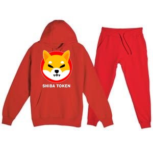 Shiba Token Shib Inu Dogecoin Killer Logo Crypto Premium Hooded Sweatsuit Set