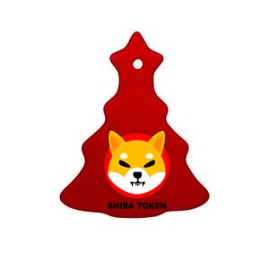 Shiba Token Shib Inu Dogecoin Killer Logo Crypto Ceramic Tree Ornament