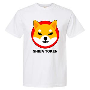 Shiba Token Shib Inu Dogecoin Killer Logo Crypto Garment-Dyed Heavyweight T-Shirt