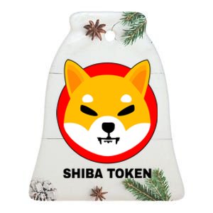 Shiba Token Shib Inu Dogecoin Killer Logo Crypto Ceramic Bell Ornament