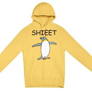 Shieet Funny Penguin Premium Pullover Hoodie