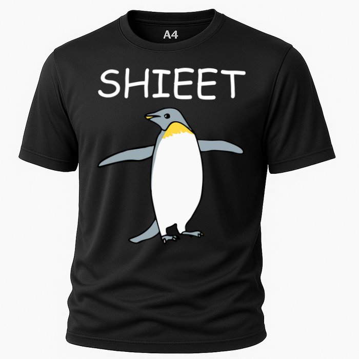 Shieet Funny Penguin Performance Shirt