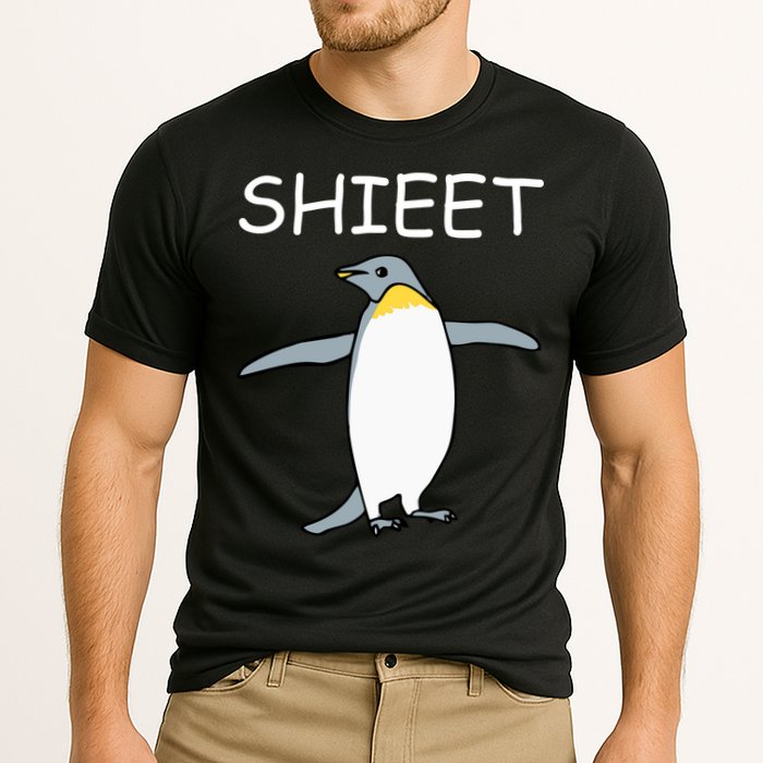 Shieet Funny Penguin Performance Shirt
