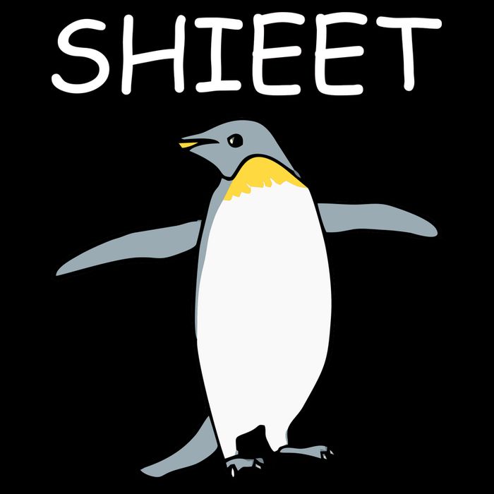Shieet Funny Penguin Performance Shirt