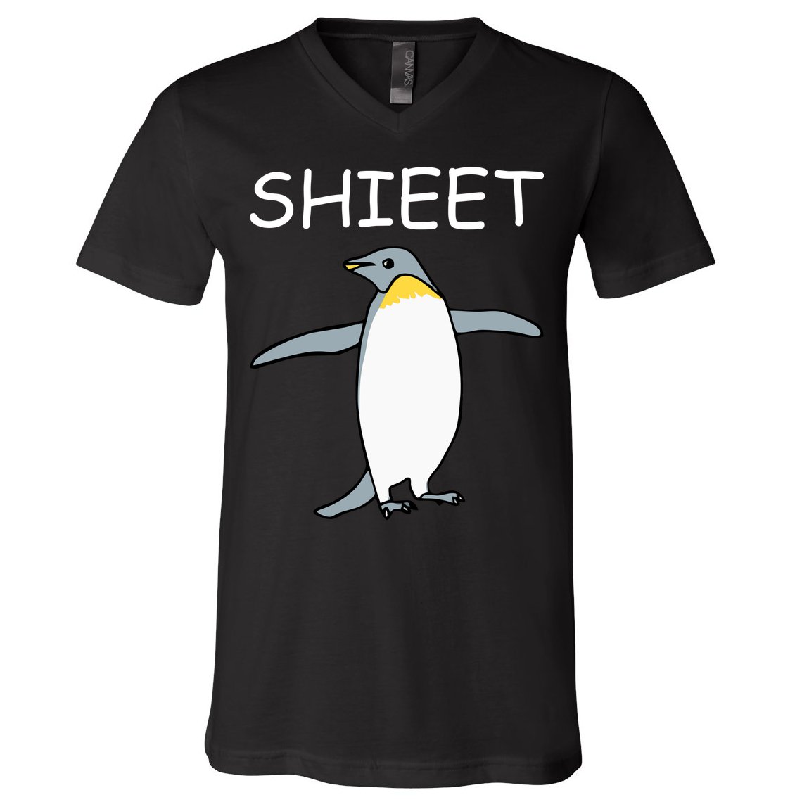 Shieet Funny Penguin V-Neck T-Shirt