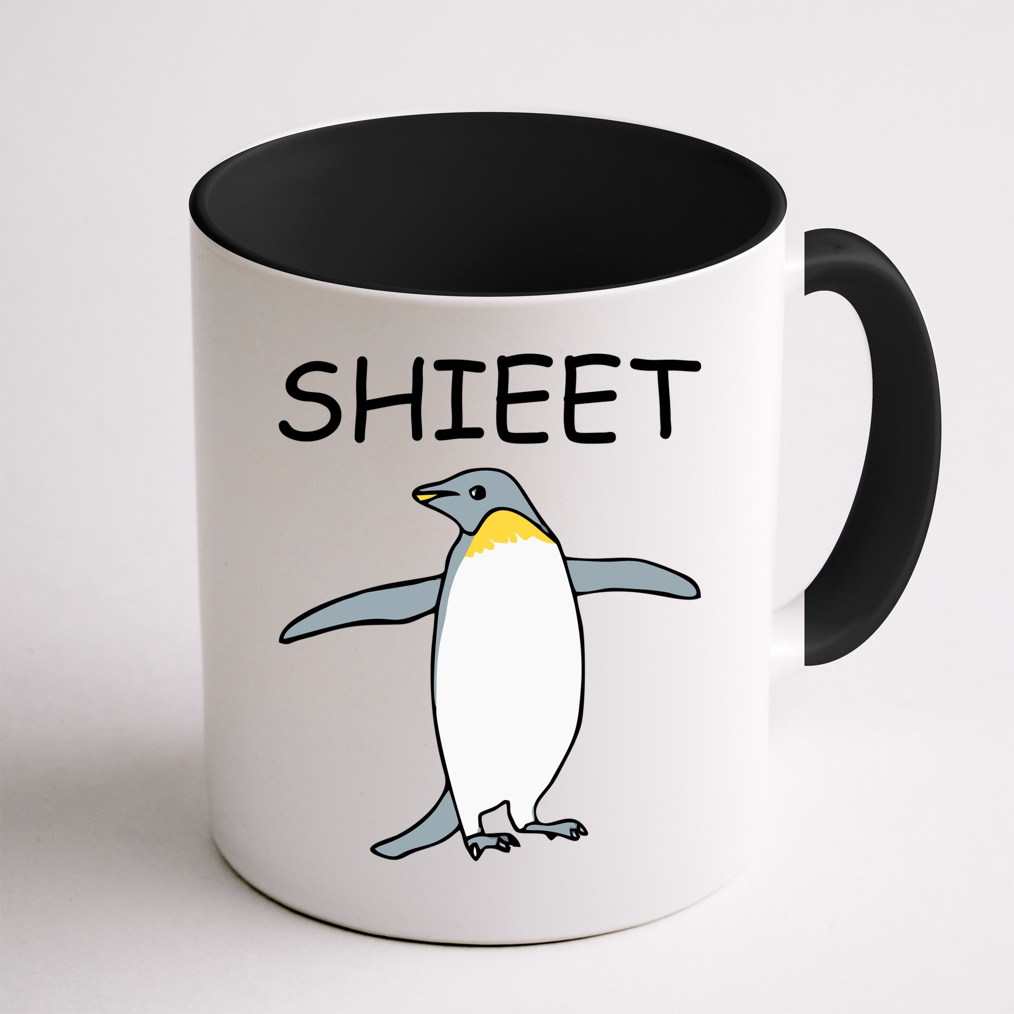 Shieet Funny Penguin Mug
