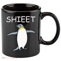 Shieet Funny Penguin 11oz C Handle Ceramic Mug