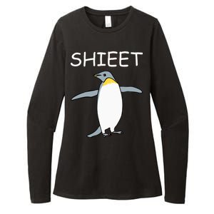 Shieet Funny Penguin Womens CVC Long Sleeve Shirt