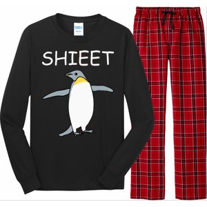 Shieet Funny Penguin Long Sleeve Pajama Set