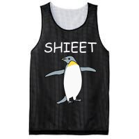 Shieet Funny Penguin Mesh Reversible Basketball Jersey Tank