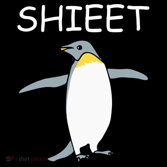 Shieet Funny Penguin Cooling Performance Long Sleeve Crew