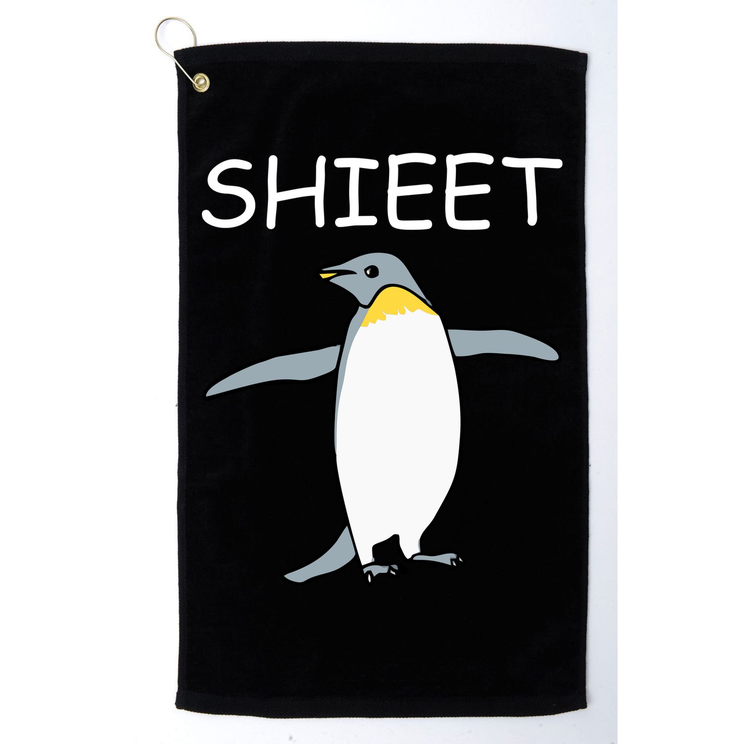 Shieet Funny Penguin Golf Towel