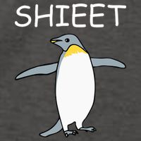 Shieet Funny Penguin Vector Backpack