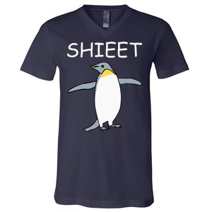 Shieet Funny Penguin V-Neck T-Shirt