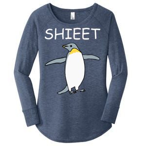 Shieet Funny Penguin Women's Perfect Tri Tunic Long Sleeve Shirt