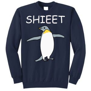 Shieet Funny Penguin Tall Sweatshirt