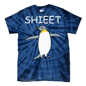 Shieet Funny Penguin Tie-Dye T-Shirt