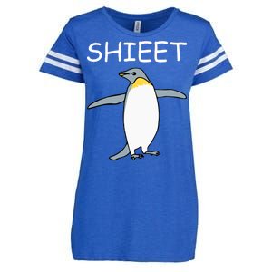 Shieet Funny Penguin Enza Ladies Jersey Football T-Shirt